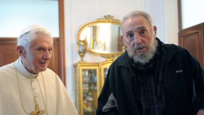 Papież Benedykt spotkał się z Fidelem